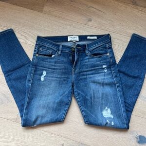 Frame Denim Women's Blue Distressed Jeans size 27